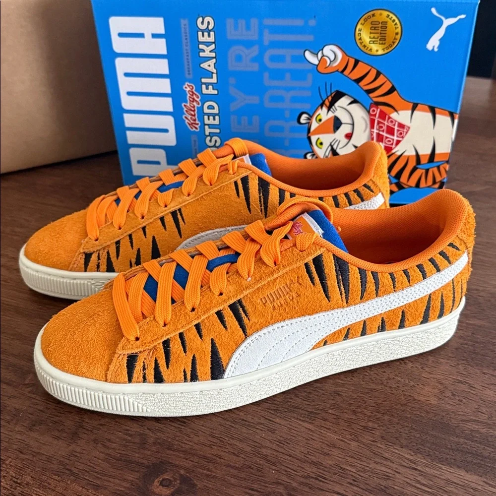Puma Kellogg’s Frosted Flakes adult suede Tony the Tiger sneakers - Picture 3 of 12